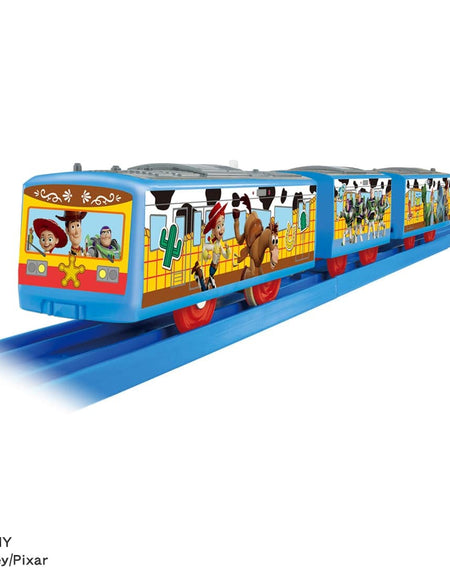 Takara Tomy Plarail Toy Story 5 Wrapping Train Woody Train Set