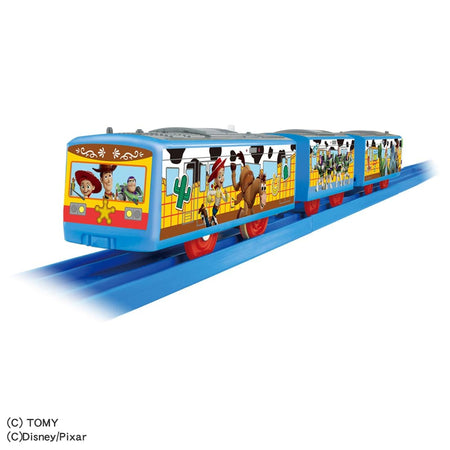 Takara Tomy Plarail Toy Story 5 Wrapping Train Woody Train Set