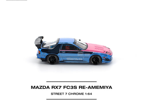 Load image into Gallery viewer, (Pre-order) POPRACE 1/64 - MAZDA RX7 (FC3S) RE-AMEMIYA STREET Diecast Model Car
