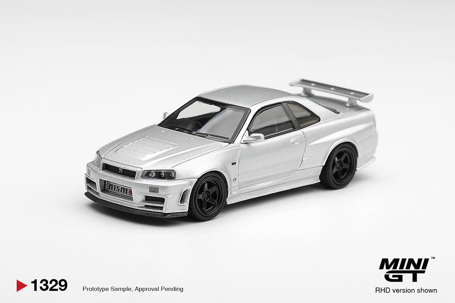 (Pre-order) Mini GT 1/64 #1329 Nissan NISMO R34GT-R Z-tune Z-Tune Silver RHD