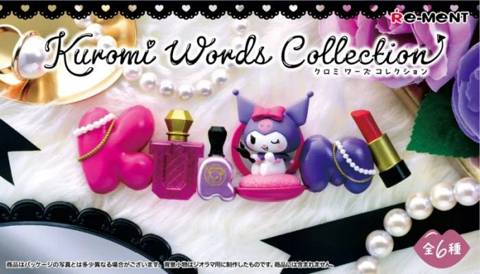 Re-ment Sanrio Kuromi Words Collection 6pcs Complete Box