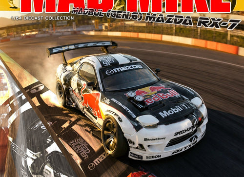 Load image into Gallery viewer, (Pre-order) INNO64 1/64 MAZDA RX-7 MAD MIKE "MADBUL Gen6" Diecast Model Car
