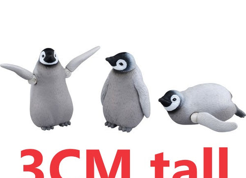 Load image into Gallery viewer, Takara Tomy ANIA Animal AS-31 Emperor Penguin Children 3X SET 3CM Figure
