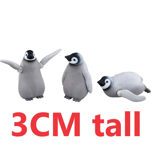 Takara Tomy ANIA Animal AS-31 Emperor Penguin Children 3X SET 3CM Figure