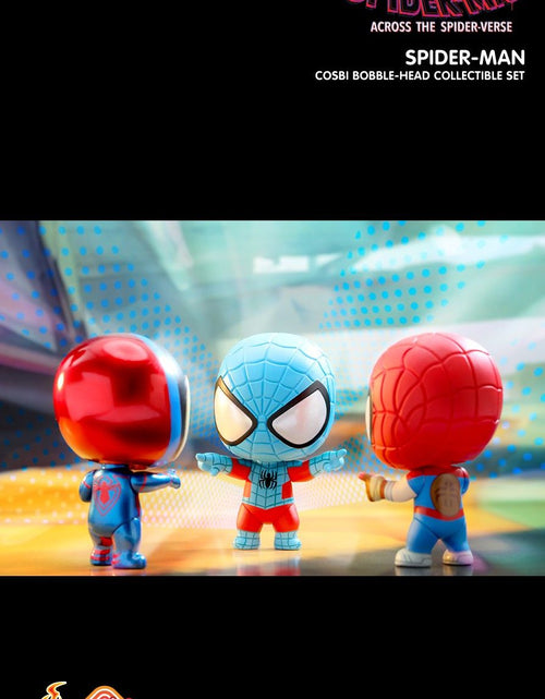 Load image into Gallery viewer, Hot Toys Marvel SPIDER-MAN: ACROSS THE SPIDER-VERSE COSBI BOBBLE-HEAD SET 1
