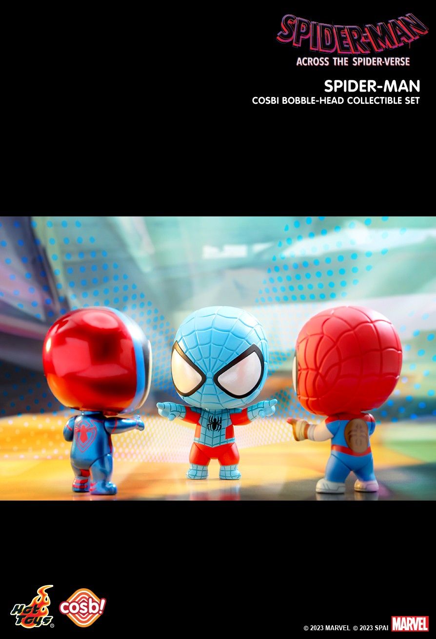 Hot Toys Marvel SPIDER-MAN: ACROSS THE SPIDER-VERSE COSBI BOBBLE-HEAD SET 1
