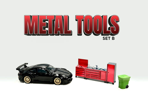 Load image into Gallery viewer, American Diorama 1:64 Figure Set: Metal Tools Set B AD-2411 (NO CAR)
