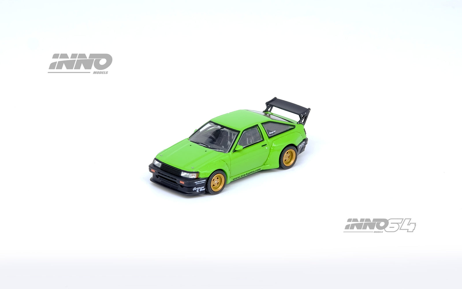 INNO64 1/64 TOYOTA AE86 Levin "PANDEM ROCKET BUNNY" Green Model
