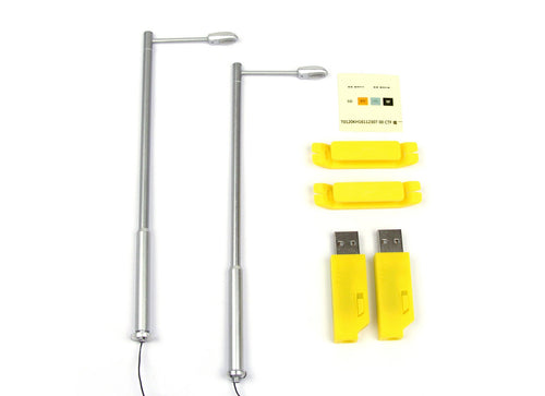 Load image into Gallery viewer, TINY Hong Kong City 1/43 Ax2 Road Accessory Lightning Lamppost LED Light Set
