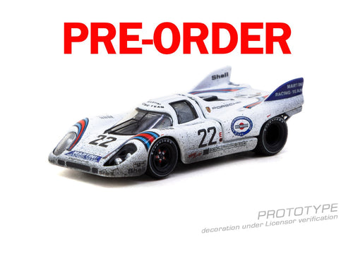 Load image into Gallery viewer, (Pre-order) Tarmac Works Porsche 917 KH 24h Le Mans 1971 Winner #22 Race finish
