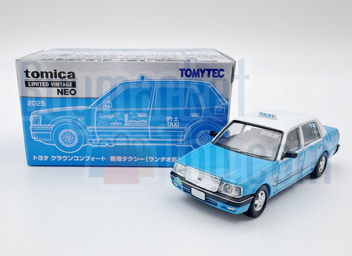 Load image into Gallery viewer, Takara Tomy Tomytec Limited Vintage NEO Toyota Crown Comfort HK Taxi Blue
