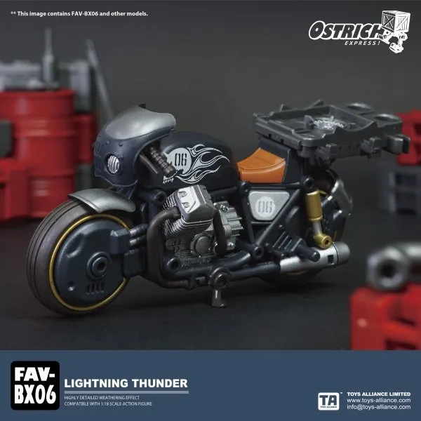 TOYS ALLIANCE OSTRICH EXPRESS FAV-BX06 1:18 Lightning Thunder Vehicle Model