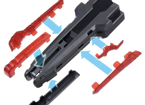 Load image into Gallery viewer, Takara Tomy Beyblade X BX-41 Rubber Custom Grip Gunmetal Ver.
