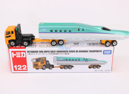 Load image into Gallery viewer, Takara Tomy Tomica NO122 Mitsubishi Fuso Super Great H5 Hayabusa Transporter car
