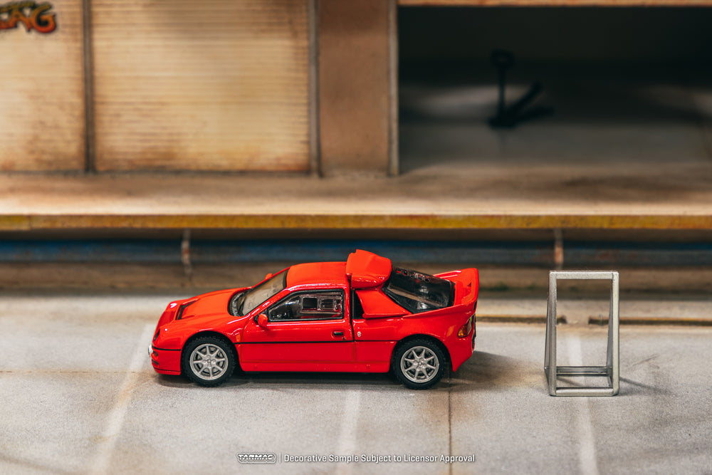 Tarmac Works 1/64 Ford RS200 Red Diecast Model Car