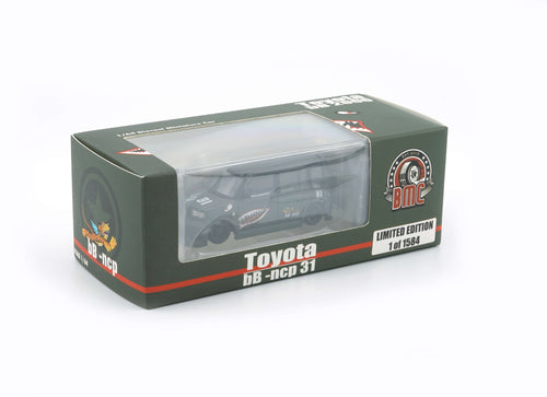 Load image into Gallery viewer, BMC 1/64 Toyota 2000 bB - Matte Green + P40 Tiger Pattern (RHD) LTD
