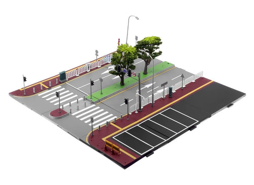 Load image into Gallery viewer, TINY City scale 1:64 Street Diorama Painted Model - S2 China Road Set
