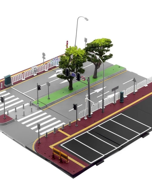 Load image into Gallery viewer, TINY City scale 1:64 Street Diorama Painted Model - S2 China Road Set
