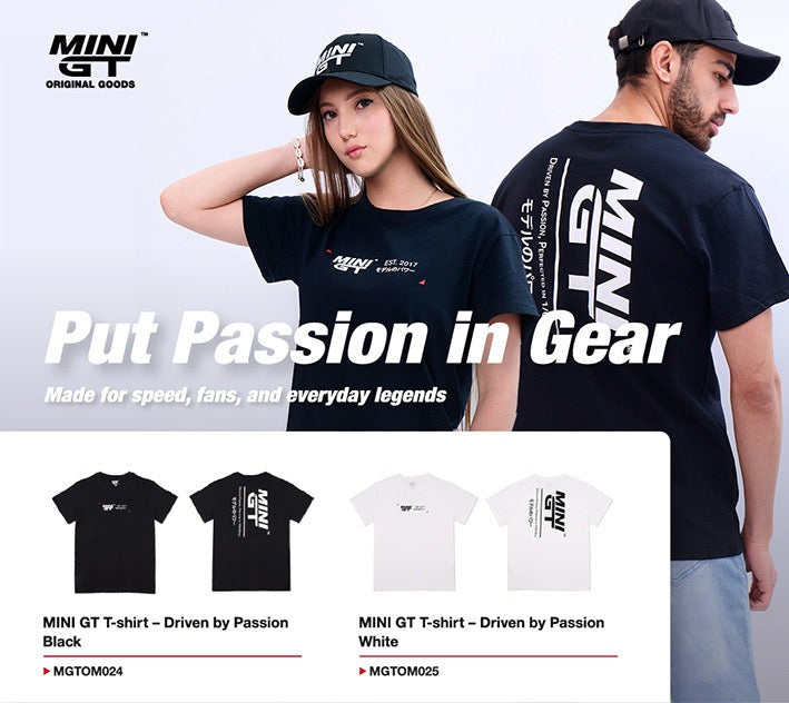 MINI GT Official T-shirt - Turbo Power White M Size