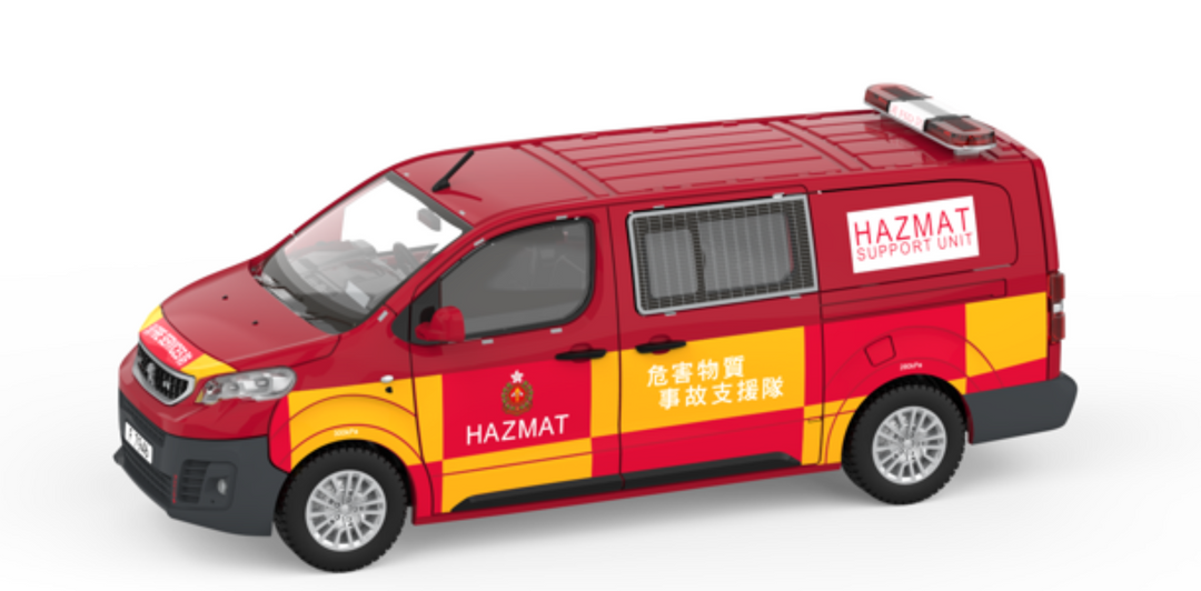 Tiny City Die-cast Model Car 1/64 - Peugeot Expert FSD HAZMAT Supporting Unit