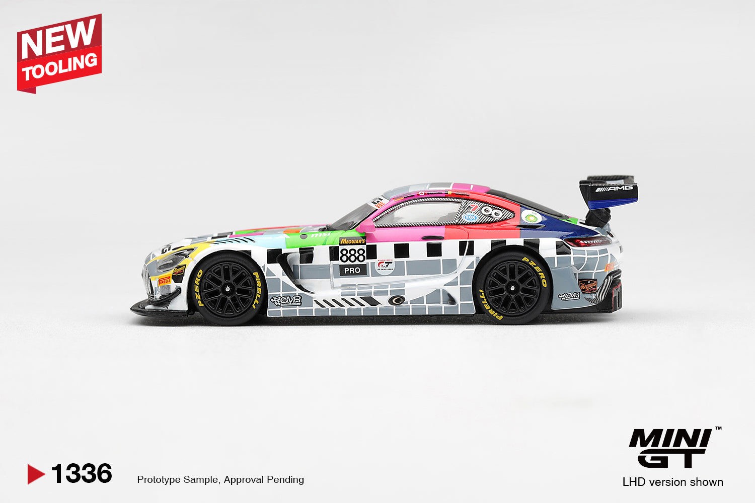 (Pre-order) Mini GT #1336 Mercedes-AMG GT3 #888 Mercedes-AMG Team GMR 12hrs 2025