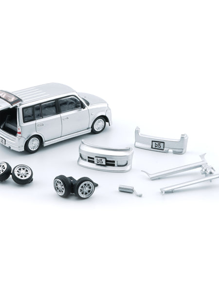 BMC 1/64 Toyota 2000 bB Silver (RHD) Diecast Model Car