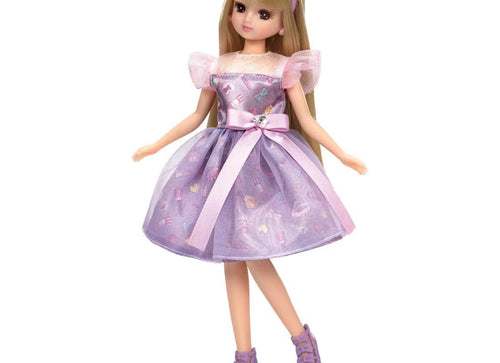 Load image into Gallery viewer, Takara Tomy Licca Chan Doll My First Dress LW-03 Cosmetic Purple (NO DOLL)
