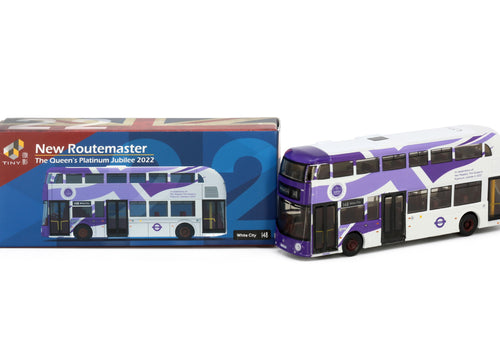 Load image into Gallery viewer, Tiny City Diecast UK22 - New Routemaster The Queen's Platinum Jubilee
