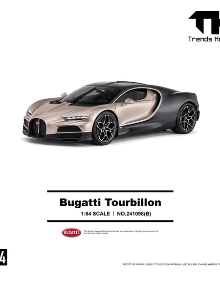 (Pre-order) Trends Hobby 1/64 - #241098(B) Bugatti Tourbillon - Dore