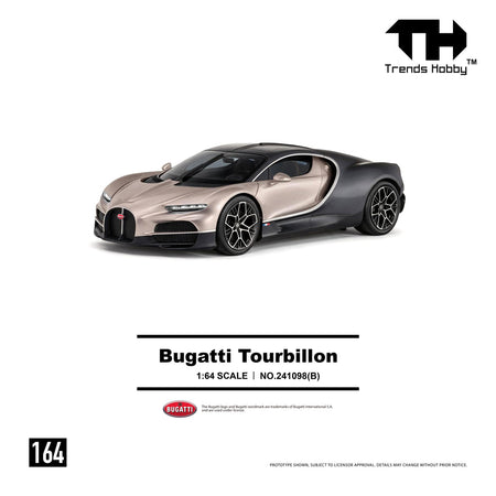 (Pre-order) Trends Hobby 1/64 - #241098(B) Bugatti Tourbillon - Dore