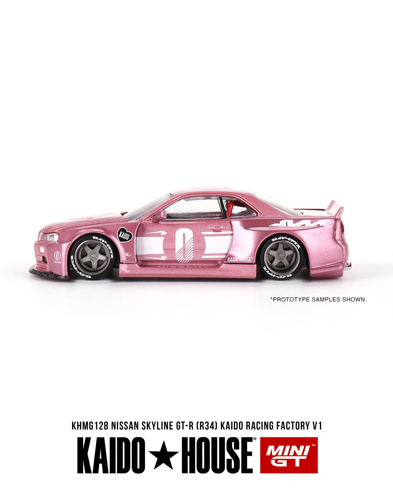 Mini GT x Kaido House 1/64 Nissan Skyline GT-R (R34) RACING FACTORY