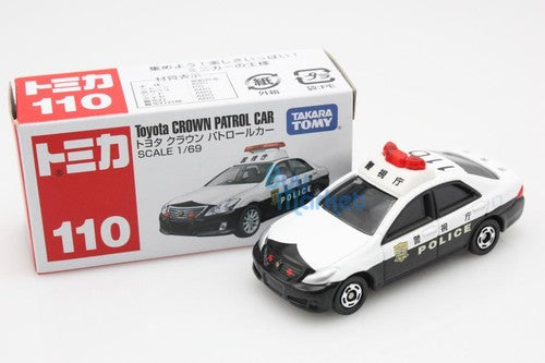 Load image into Gallery viewer, NEW Takara Tomica Tomy #110 Toyota Crown Patrol Scale 1/69 Diecast Toy Car Japan
