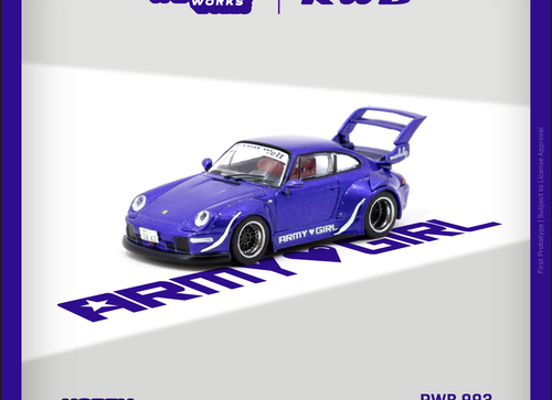 Load image into Gallery viewer, Tarmac Works 1:64 RWB 993 ARMY GIRL Diecast Model Car
