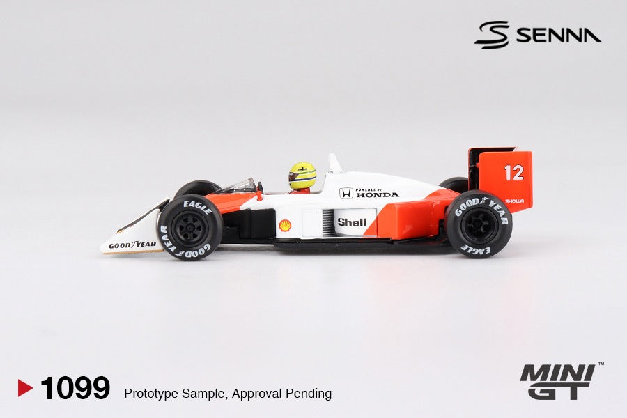 (Pre-order) MINI GT #1099 McLaren MP4/4 12 Ayrton Senna 1988 Japanese Grand Prix