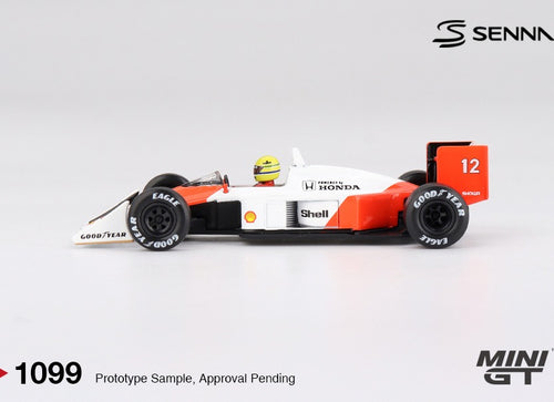 Load image into Gallery viewer, (Pre-order) MINI GT #1099 McLaren MP4/4 12 Ayrton Senna 1988 Japanese Grand Prix
