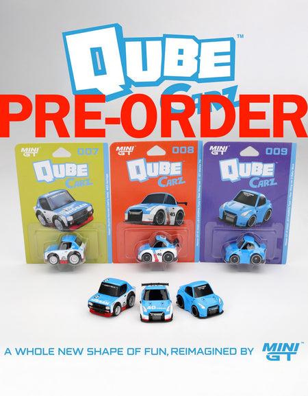 (Pre-order) Mini GT Qube Carz #007- #009 Nissan full set of 3 Model Cars