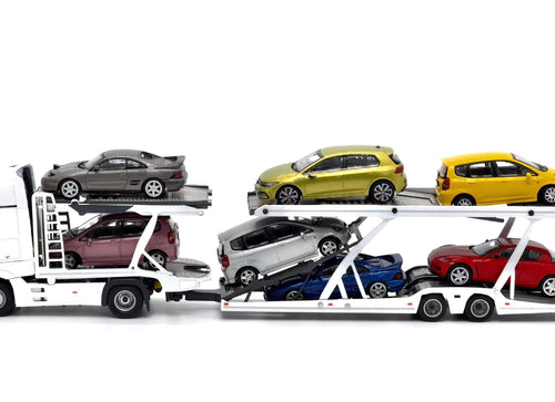 Load image into Gallery viewer, Tiny City - Mercedes-Benz Actros MP5 Transporter (White) Model car
