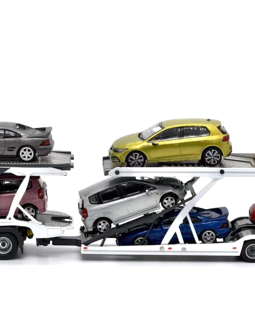 Load image into Gallery viewer, (In Stock) Tiny City - Mercedes-Benz Actros MP5 Transporter (White) Model car
