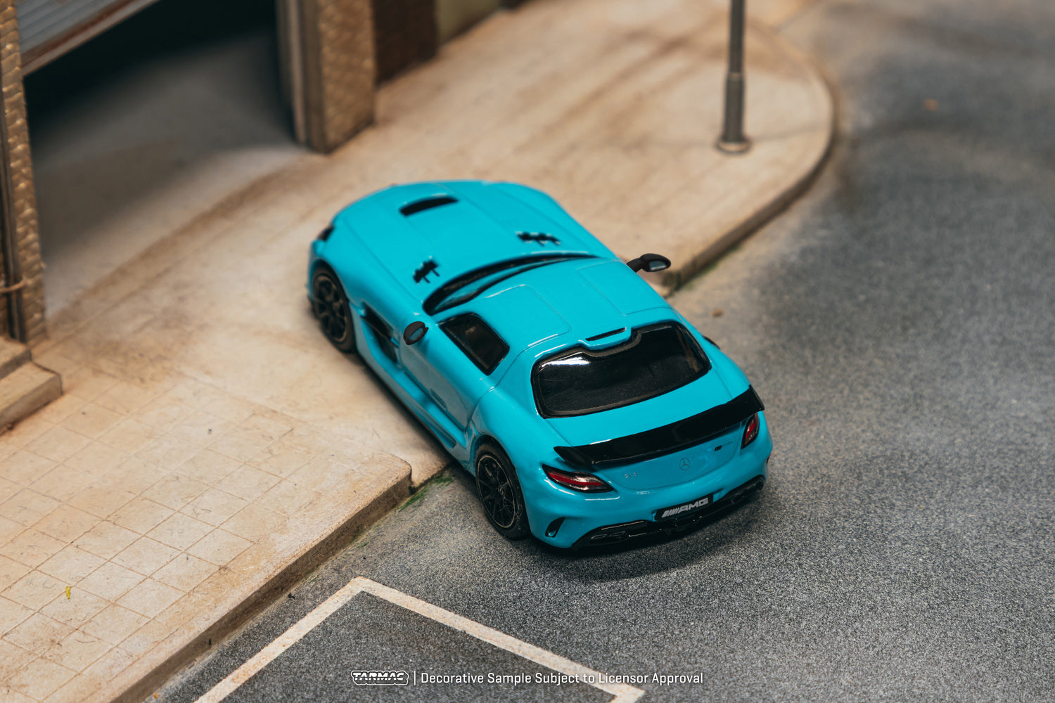 (Pre-order)Tarmac Works 1/64 Mercedes-Benz SLS AMG Coupé Black Series Matte Blue