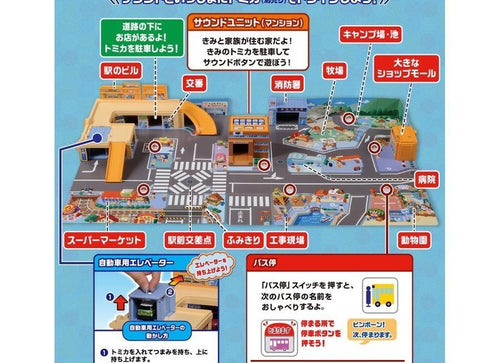 Load image into Gallery viewer, Takara Tomy Tomica Town Accessory - New Sound Town Play Set

