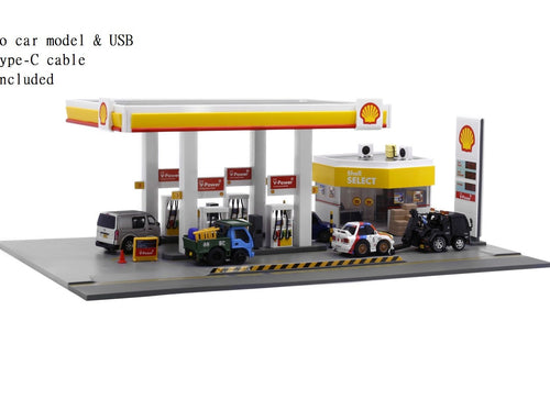 Load image into Gallery viewer, TinyQ - BQ08 Shell Hong Kong Petrol Station Diorama

