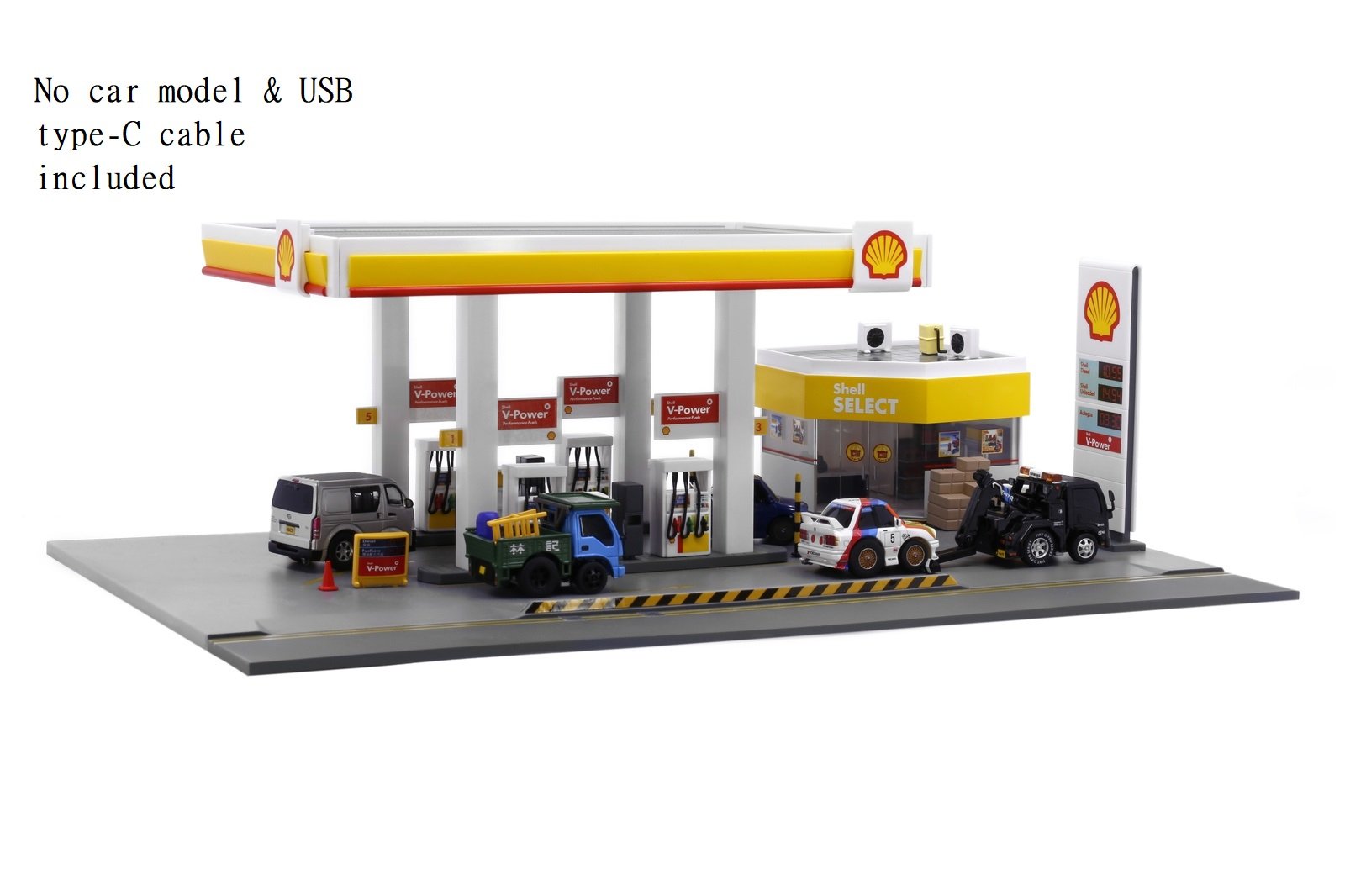 TinyQ - BQ08 Shell Hong Kong Petrol Station Diorama