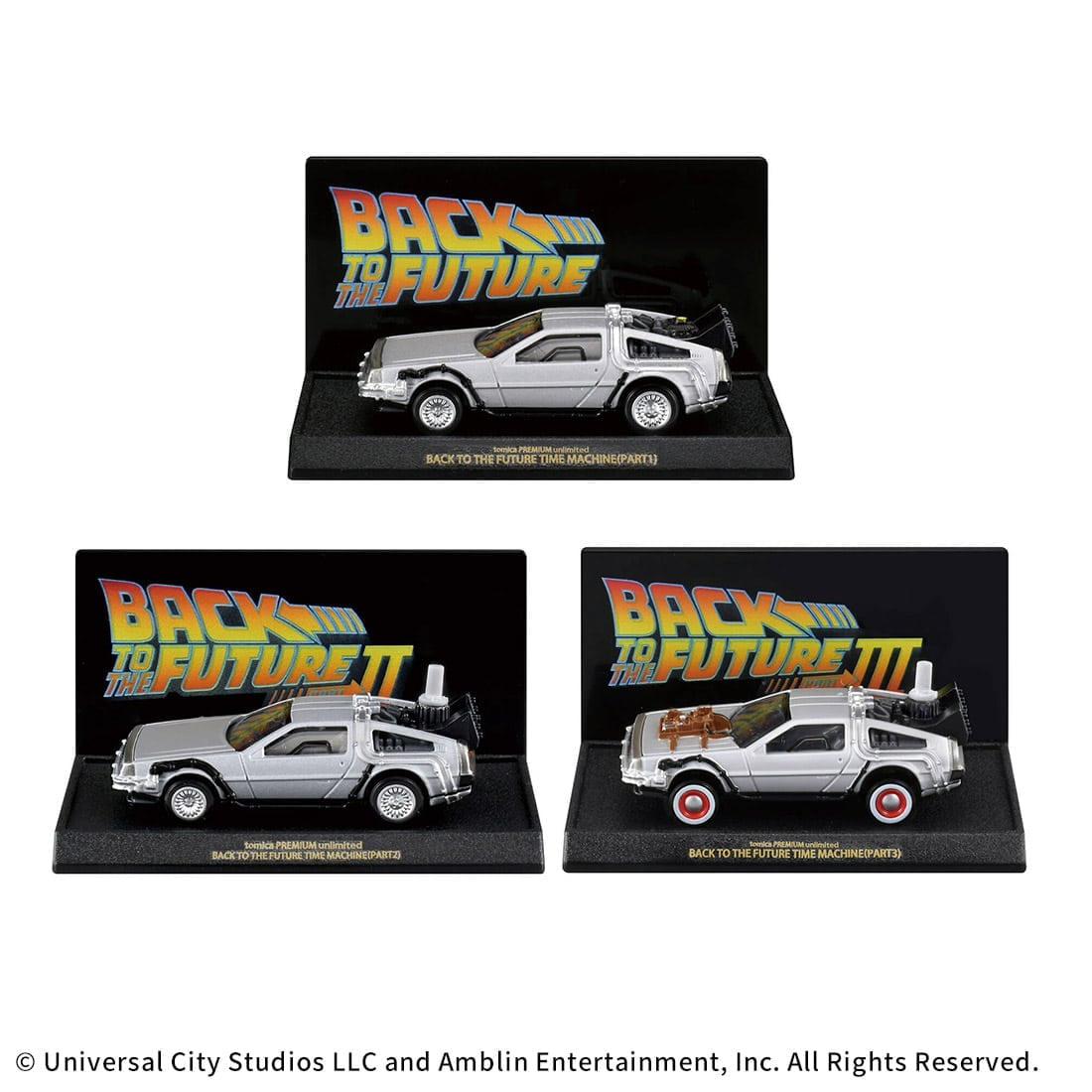 Takara Tomy Tomica Premium Unlimited BACK TO THE FUTURE 40th Anniversary Collect
