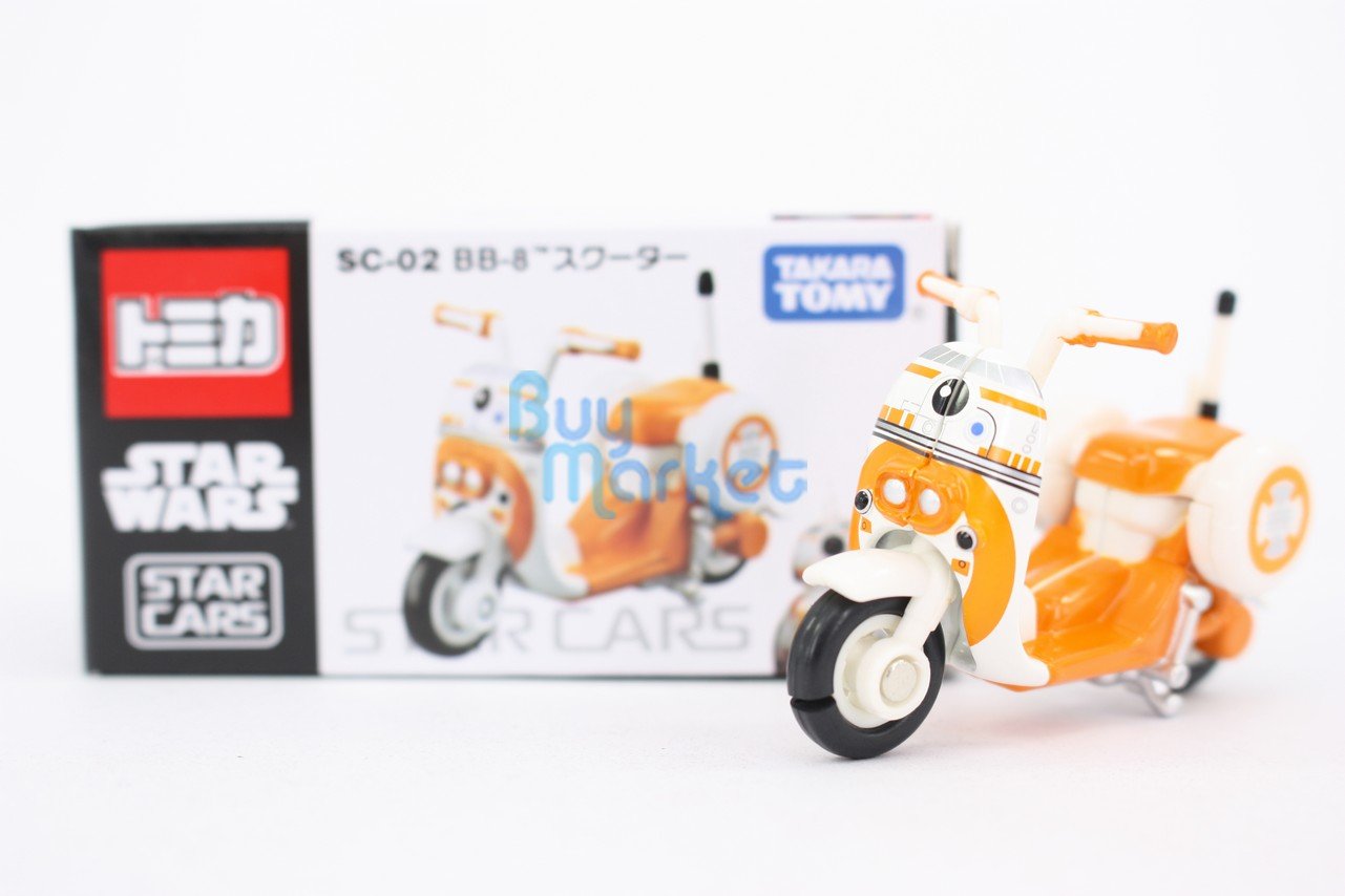 Takara Tomy Tomica Star Cars SC-02 Star Wars BB-8 Scooter Motorcycle Diecast