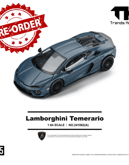 (Pre-order) Trends Hobby 1/64  Diecast Lamborghini Temerario- Matte Blue