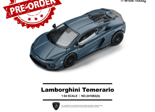 Load image into Gallery viewer, (Pre-order) Trends Hobby 1/64  Diecast Lamborghini Temerario- Matte Blue
