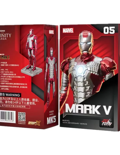 Load image into Gallery viewer, ZD Toys Marvel Avengers 4-inch Iron Man MK5 Action Figure
