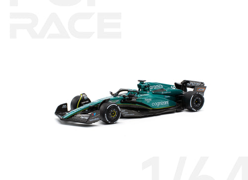 Load image into Gallery viewer, (Pre-order) POPRACE 1/64 ASTON MARTIN AMR23 LANCE STROLL Diecast Model Car

