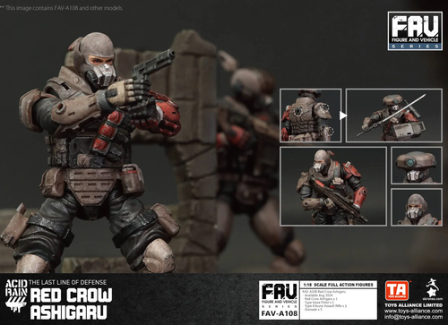 Load image into Gallery viewer, TOYS ALLIANCE x Acid Rain FAV-A108 Red Crow Ashigaru 1:18 Figure
