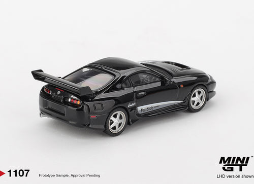 Load image into Gallery viewer, (Pre-order) MINI GT #1107 Toyota Supra VeilSide Combat V-II Black RHD Model Car
